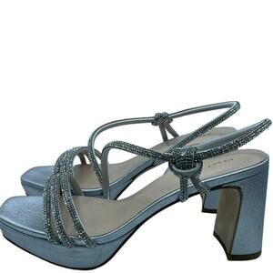Pelle Moda Blue Strappy Heels